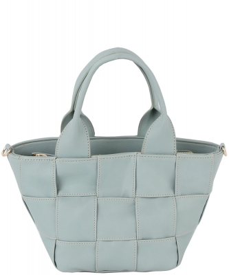 Woven Bucket Crossbody Bag LAS004-Z BLUE